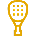 padel racket orange color